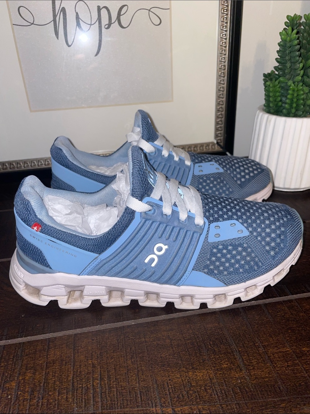 On Running Cloudswift Lake/Sky Women's Running Sneakers Size 6